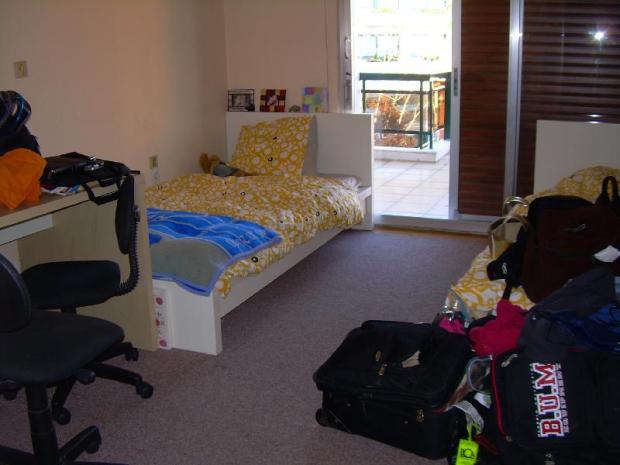 Greece - Our room (my side is the messy bed)