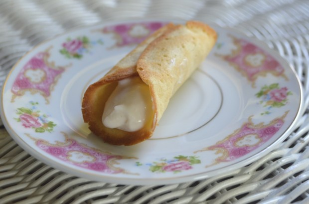 Shell filled with cream