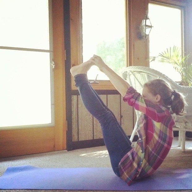 Navasana. Boat Pose.