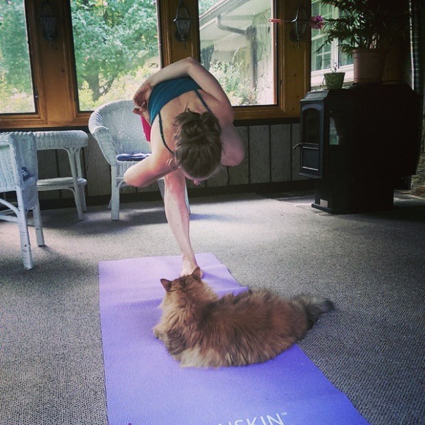 Ardha baddha padottanasana