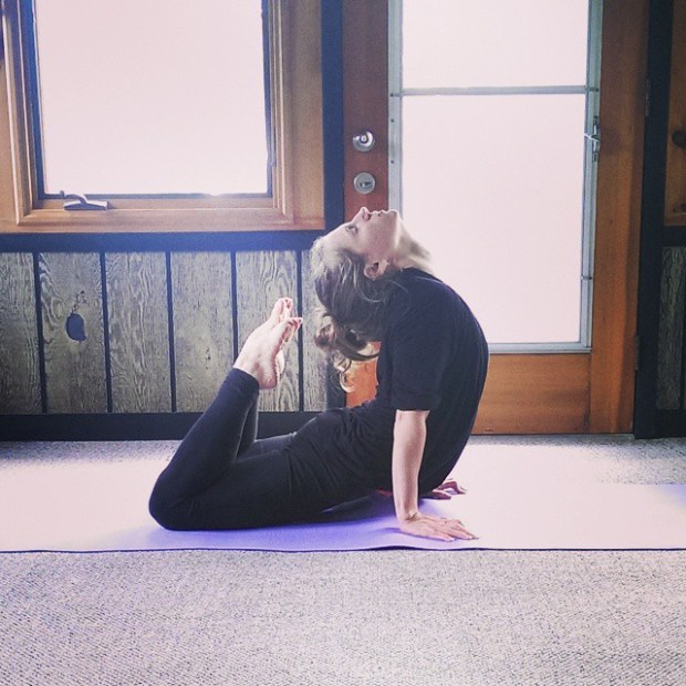 King Cobra Pose. Bhujangasana.