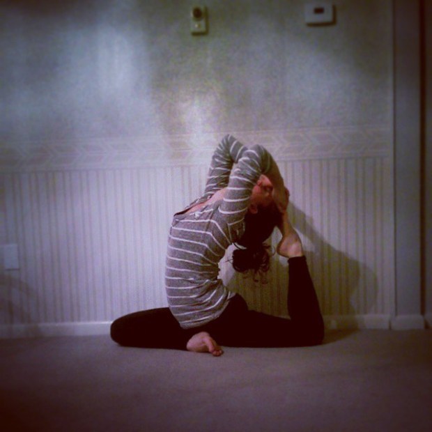 One Legged King Pigeon Pose, Eka Pada Rajakapotasana