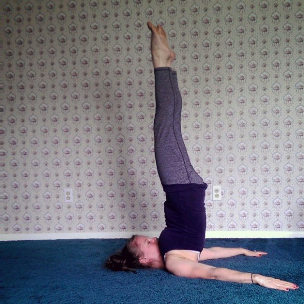 Day 14: Shoulderstand, Sarvangasana