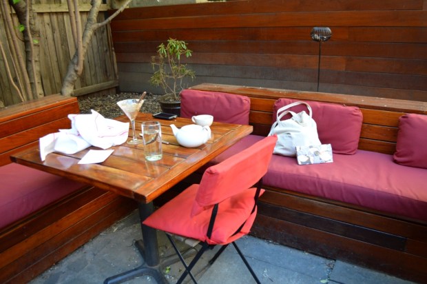 Pure Food and Wine Corner Seat